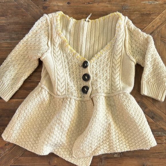 Free People Knit Peplum Cardigan - Picture 1 of 3